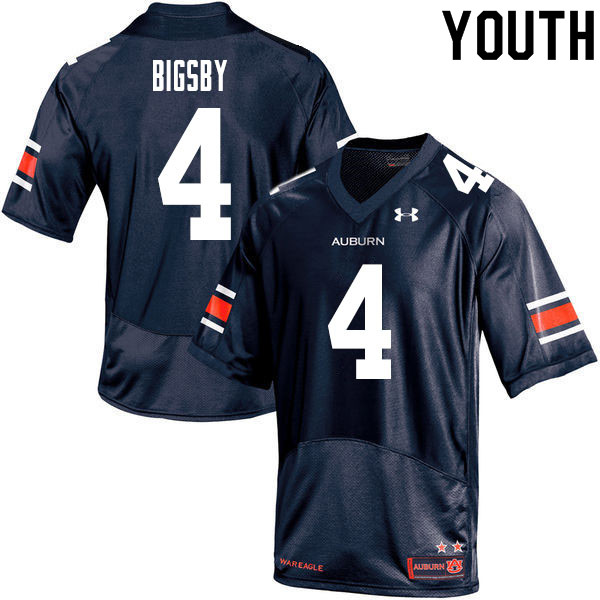 Youth #4 Tank Bigsby Auburn Tigers College Football Jerseys Sale-Navy